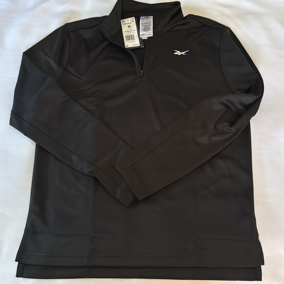 Reebok Pullover Sweatshirt Mens Medium Black - Picture 1 of 2